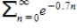 Consider the series ​   . ​ Determine whether the geometric series converges or diverges. ​ If it converges, find its sum.