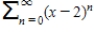 Consider the series . Find the values of x for which the series converges. Find the sum of the series where it is convergent