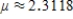 <strong>Find the mean of the random variable x associated with the probability density function over the indicated interval. Round your answer to four decimal places. ​   ;   ​</strong> A) ​   B) ​   C) ​   D) ​   E) ​   <div style=padding-top: 35px> 