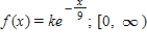 Find the value of the constant k so that the function is a probability density function in the indicated interval. ​   ​