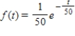 A study conducted by Uni-Mart, a mail-order department store, reveals that the time intervals in minutes between incoming telephone calls on its toll-free 600 line between 9 A.M. and 2 P.M. are exponentially distributed with probability density function . What is the probability that the time interval between successive calls is more than 6 min? Round your answer to four decimal places. 