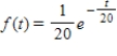 A study conducted by Uni-Mart, a mail-order department store, reveals that the time intervals in minutes between incoming telephone calls on its toll-free 600 line between 10 A.M. and 3 P.M. are exponentially distributed with probability density function   . ​ What is the probability that the time interval between successive calls is more than 5 min? Give the answer to four decimal places, if necessary.<div style=padding-top: 35px> 