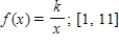Find the value of the constant k so that the function is a probability density function in the indicated interval. ​  <div style=padding-top: 35px> 