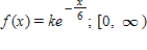 Find the value of the constant k so that the function is a probability density function in the indicated interval. ​  <div style=padding-top: 35px> 