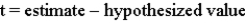 <strong>The general form of the t statistic is _____.</strong> A) B) C) D)