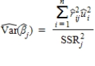 <strong>The square root of the quantity is called the _____ for .</strong> A)heteroskedasticity-robust t statistic B)heteroskedasticity-robust standard error C)heteroskedasticity-robust F statistic D)heteroskedasticity-robust Wald statistic