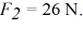 Equilibrium: The figure shows two forces acting on an object, with magnitudes and What third force will cause the object to be in equilibrium (acceleration equals zero)?