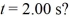 <strong>Two-dimensional motion: An object has a position given by   = [2.0 m + ( 5.00 m/s)t]   + [3.0 m - ( 2.00 m/s<sup>2</sup>)t<sup>2</sup>]   , where quantities are in SI units. What is the speed of the object at time  </strong> A) 6.40 m/s B) 9.43 m/s C) 7.00 m/s D) 7.65 m/s E) 13.0 m/s <div style=padding-top: 35px> 
