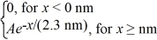 Normalization: The wave function for an electron that is confined to x ≥ 0 nm is ψ(x) = (a) What must be the value of A? (b) What is the probability of finding the electron in the interval 1.15 nm ≤ x ≤ 1.84 nm?