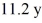 <strong>Time dilation: As measured in Earth's rest frame, a spaceship traveling at takes to travel between planets. How long does the trip take as measured by someone on the spaceship?</strong> A) 2.98 y B) 7.28 y C) 42.1 y D) 30.7 y