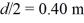 Field of a long wire: As shown in the figure, two long straight wires are separated by a distance of The currents are to the right in the upper wire and to the left in the lower wire. What are the magnitude and direction of the magnetic field at point P, which is a distance below the lower wire?