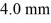 Ampere's law: A hollow cylinder with an inner radius of and an outer radius of conducts a 3.0-A current flowing parallel to the axis of the cylinder. If the current density is uniform throughout the wire, what is the magnitude of the magnetic field at a point from its center? (μ<sub>0</sub> = 4π × 10<sup>-7</sup> T ∙ m/A)