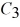 <strong>Capacitors in combination: Three capacitors, with capacitances   = 4.0 μF,   = 3.0 μF, and   = 2.0 μF, are connected to a 12 -V voltage source, as shown in the figure. What is the charge on capacitor   ?  </strong> A) 16 μC B) 32 μC C) 2.0 μC D) 8.0 μC E) 4.0 μC <div style=padding-top: 35px> 