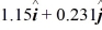 <strong>Scalar (dot) product: The angle between vector   = 2.00   + 3.00   and vector   is   The scalar product of vectors   and   is 3.00. If the x component of vector   is positive, what is vector   .</strong> A)   B)   C)   D)   E)   <div style=padding-top: 35px> 