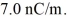 <strong>Infinite line of charge: A very long wire carries a uniform linear charge density of What is the electric field strength from the center of the wire at a point on the wire's perpendicular bisector? (ε<sub>0</sub> = 8.85 × 10<sup>-12</sup> C<sup>2/</sup>N ∙ m<sup>2</sup>)</strong> A) 7.9 N/C B) 3.9 N/C C) 0.49 N/C D) 0.031 N/C