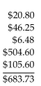 <strong>Compute the extension totals and the invoice total.  </strong> A)   B)   C)   D)   <div style=padding-top: 35px> 