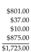 <strong>Compute the extension totals and the invoice total.  </strong> A)   B)   C)   D)   <div style=padding-top: 35px> 