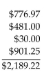 <strong>Compute the extension totals and the invoice total.  </strong> A)   B)   C)   D)   <div style=padding-top: 35px> 