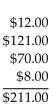 <strong>Compute the extension totals and the invoice total.  </strong> A)   B)   C)   D)   <div style=padding-top: 35px> 