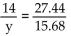 <strong>Solve the proportion. </strong> A)0.04 B)7.14 C)24.5 D)8