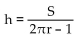 <strong>Solve the formula for the specified variable. S = for h</strong> A)h = S - r B) C) D)