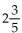 <strong>Write the number as a decimal.  </strong> A)1.3 B)26 C)2.6 D)0.26 <div style=padding-top: 35px> 