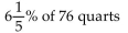 <strong>Solve for part in the problem. Round to the nearest hundredth, if necessary.  </strong> A)471 qt B)47.1 qt C)4.71 qt D)0.05 qt <div style=padding-top: 35px> 