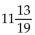 <strong>Write each mixed number as an improper fraction.  </strong> A)   B)   C)   D)   <div style=padding-top: 35px> 
