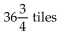 <strong>Solve the problem. The floor of a rectangular room is to be tiled with   foot square tiles along a 1   foot wall. How many tiles will be needed along the wall?</strong> A)   B)38 tiles C)   D)   <div style=padding-top: 35px> 