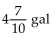 <strong>Solve the problem. A tank contains   gallons of water. Its capacity is   gallons. How much more water is needed to fill it?</strong> A)   B)   C)   D)   <div style=padding-top: 35px> 