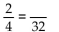 <strong>Write an equivalent fraction using the given denominator.  </strong> A)16 B)8 C)64 D)2 <div style=padding-top: 35px> 