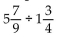 Perform the operation and reduce to lowest terms. - 