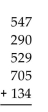 <strong>Estimate by using front-end rounding. </strong> A)2,200 B)2,100 C)2,205 D)2,210
