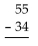 Perform the subtraction. - 