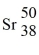 <strong>What is the symbol for the nuclide with 38 protons and 50 neutrons?</strong> A) B) C) D)