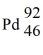 <strong>What is the symbol for the nuclide with 46 protons and 92 neutrons?</strong> A) B) C) D)