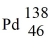<strong>What is the symbol for the nuclide with 46 protons and 92 neutrons?</strong> A) B) C) D)