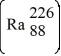 <strong>Radium-226 decays by alpha decay. What are A and Z for the daughter nuclide?</strong> A) 226, 92 B) 222, 92 C) 226, 88 D) 222, 88 E) 222, 86