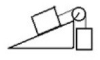 Two masses are connected by a string which passes over a pulley with negligible mass and friction. One mass hangs vertically and one mass slides on a frictionless 30.0 degree incline. The vertically hanging mass is 6.00 kg and the mass on the incline is 4.00 kg. The magnitude of the acceleration of the 4.00 kg mass is