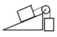 Two masses are connected by a string which passes over a pulley with negligible mass and friction. One mass hangs vertically and one mass slides on a 30.0 degree frictionless incline. The vertically hanging mass is 3.00 kg and the mass on the incline is 6.00 kg. The magnitude of the acceleration of the 3.00 kg mass is