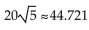 <strong>Find the distance between the pair of points. Where appropriate, give an approximation to three decimal places. (7, -7)and (3, -1)</strong> A) B)10 C)20 D)