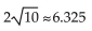 <strong>Find the distance between the pair of points. Where appropriate, give an approximation to three decimal places. (-1, -1)and (5, -3)</strong> A)32 B) C)8 D)