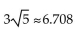 <strong>Find the distance between the pair of points. Where appropriate, give an approximation to three decimal places. (-3, 7)and (3, 4)</strong> A)27 B) C)9 D)