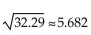 <strong>Find the distance between the pair of points. Where appropriate, give an approximation to three decimal places. (7.7, -1.5)and (2.7, 1.2)</strong> A) B)108.25 C) D)