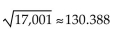 <strong>Find the distance between the pair of points. Where appropriate, give an approximation to three decimal places. (1, -64)and (52, 56)</strong> A) B)2873 C)2745 D)