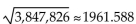 <strong>Find the distance between the pair of points. Where appropriate, give an approximation to three decimal places. (-325,1453)and (980, -396)</strong> A) B) C) D)