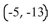 <strong>Find the midpoint of the segment with the given endpoints. (-5, -4)and (0, 9)</strong> A) B) C) D)