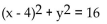 <strong>Give the equation for a circle with the given center and radius. Center at (0, -4), radius 4</strong> A) B) C) D)