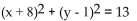 <strong>Give the equation for a circle with the given center and radius. Center at (8, -1), radius </strong> A) B) C) D)