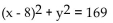 <strong>Give the equation for a circle with the given center and radius. Center at (0, 8), radius </strong> A) B) C) D)
